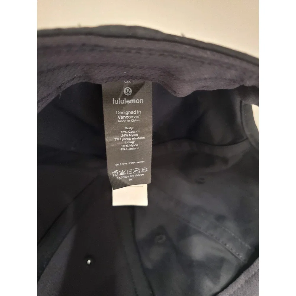 Men's Lululemon SnapBack hat cap, OSFA, Black